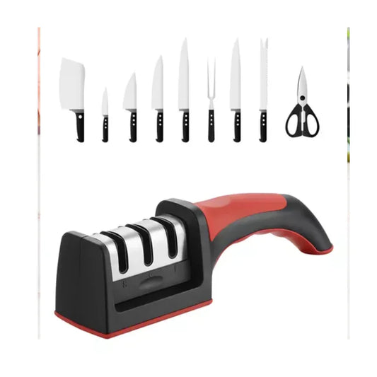 AFILADOR DE CHUCHILLOS DE PIEDRA CON BASE.